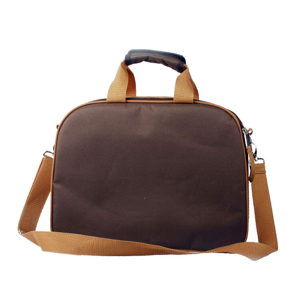 Apollo Walker 4 Person Brown Picnic Cutlery Set/Wine Glasses/Plates Shoulder Bag — image 5