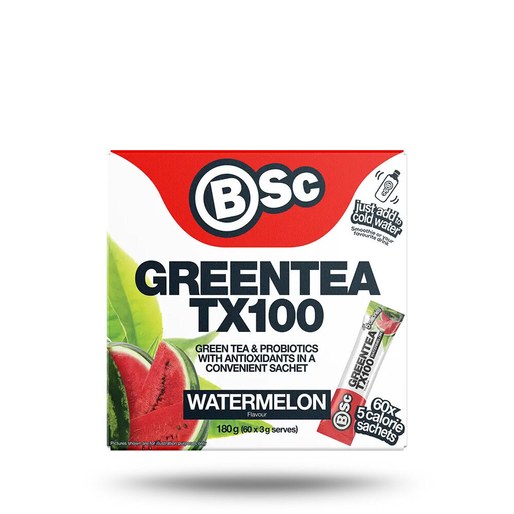 BSc 180g Watermelon Green Tea TX100 Probiotic Antioxidant 60x 3g Sachets