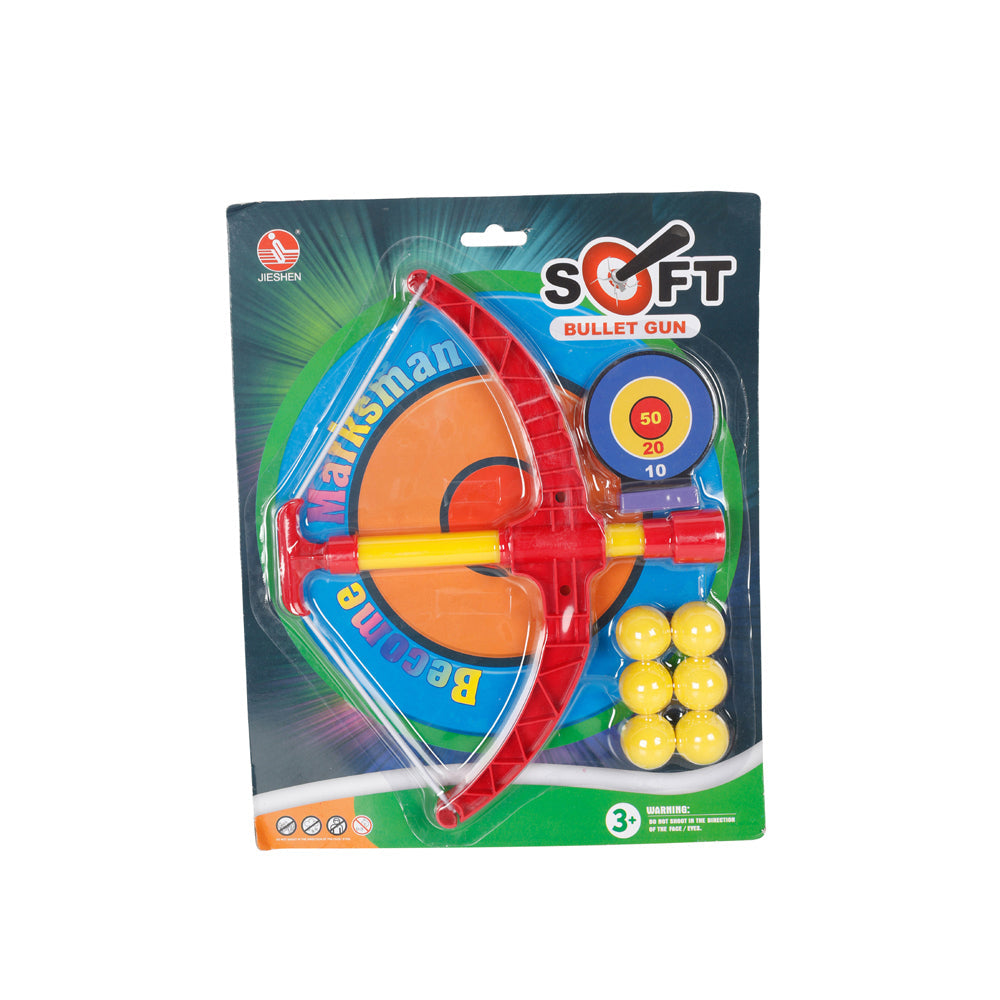 Razoo Cross Bow Bullet Gun w/ 6 Soft Balls Target Kids/Childrens Toy 35x27cm 3+