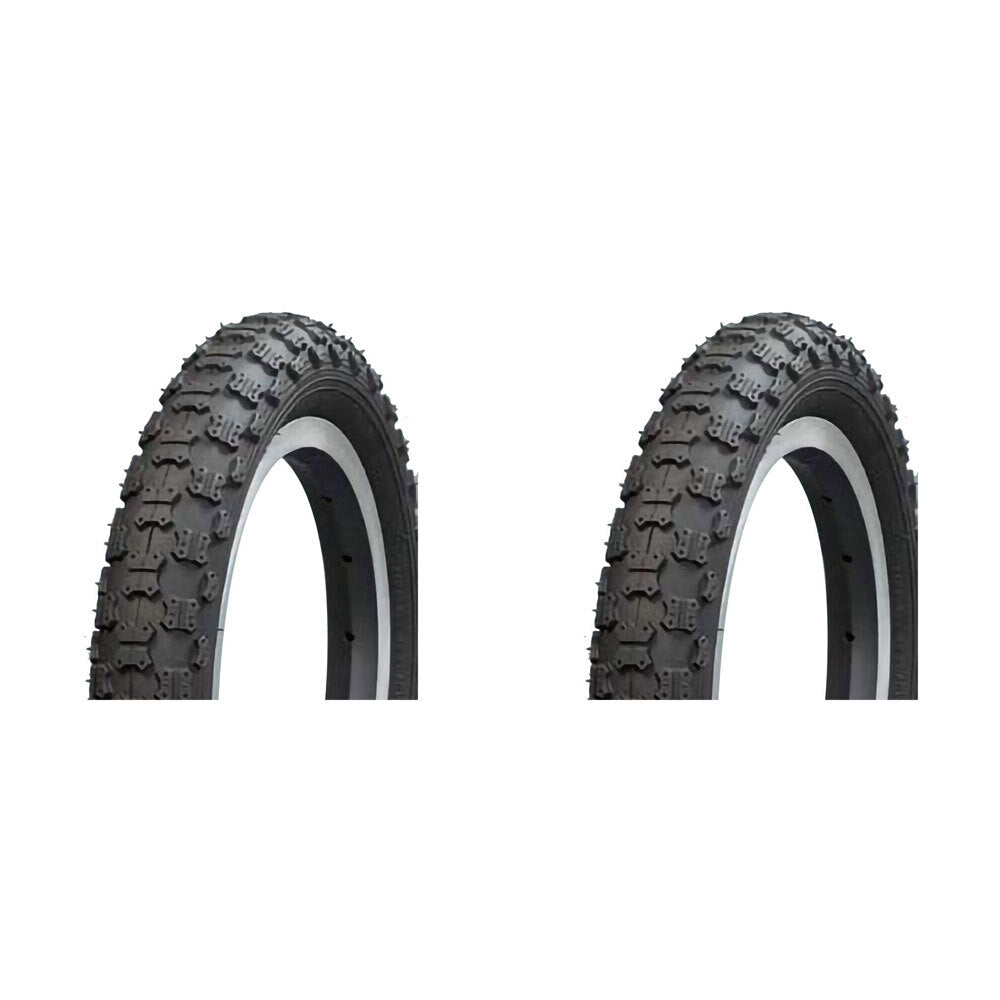 Airpro BMX/Freestyle Bicycle Tyre Replacement 16x2.125'' Black (2 Pack)