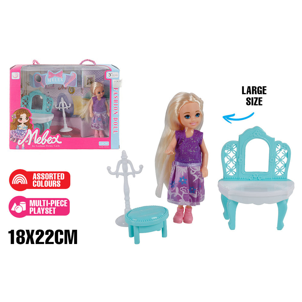 Toylife Dress Up Doll Set w/ Accessory Kids/Children Fun Pretend Toy 3y+ (4 Pieces) — image 2