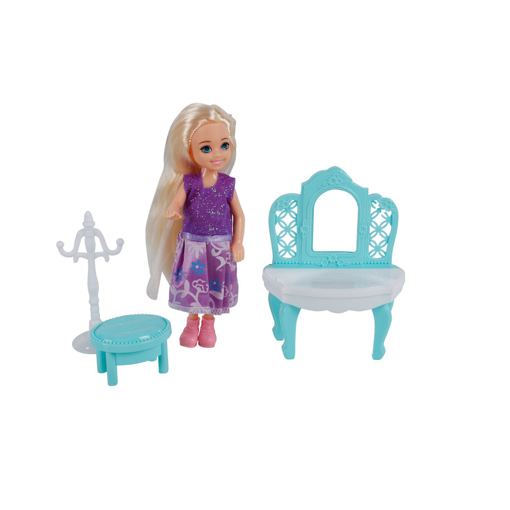 Toylife Dress Up Doll Set w/ Accessory Kids/Children Fun Pretend Toy 3y+ (4 Pieces)