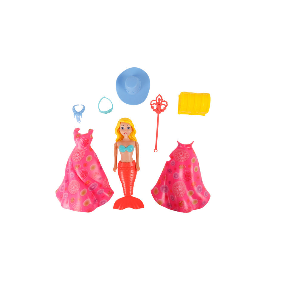 Toylife Wind Up Swimming Mermaid w/ Accessory Kids Role Play Pretend Toy 3y+ (8 Pieces) — image 2