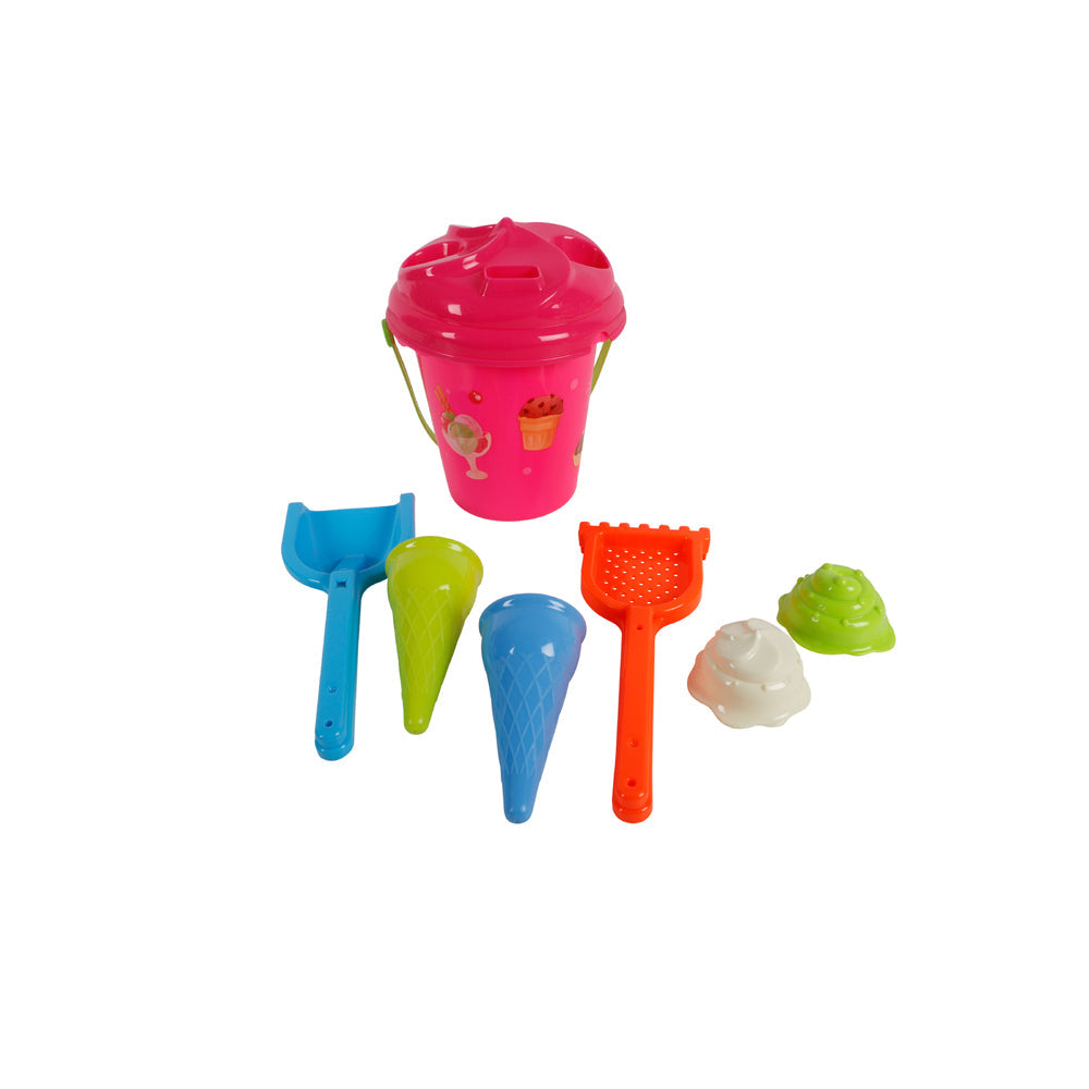 Toylife 19cm Ice Cream Beach Bucket w/Accessory Kids Outdoor Toy Assorted (6 Pieces) — image 2