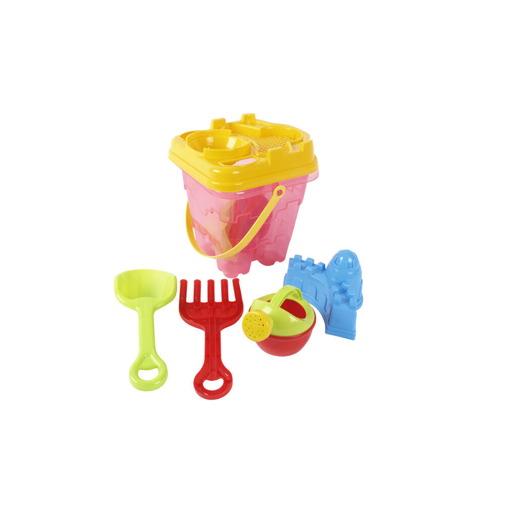 Razoo Kids and Childrens Beach Sand Bucket Set 20x18x20cm Assorted (8 Pieces) — image 2