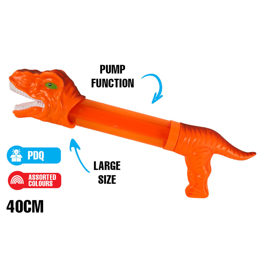 Toylife 40cm Tyrannosaurus & Triceratops Water Pump Toy Play Kids 3y+ Assorted