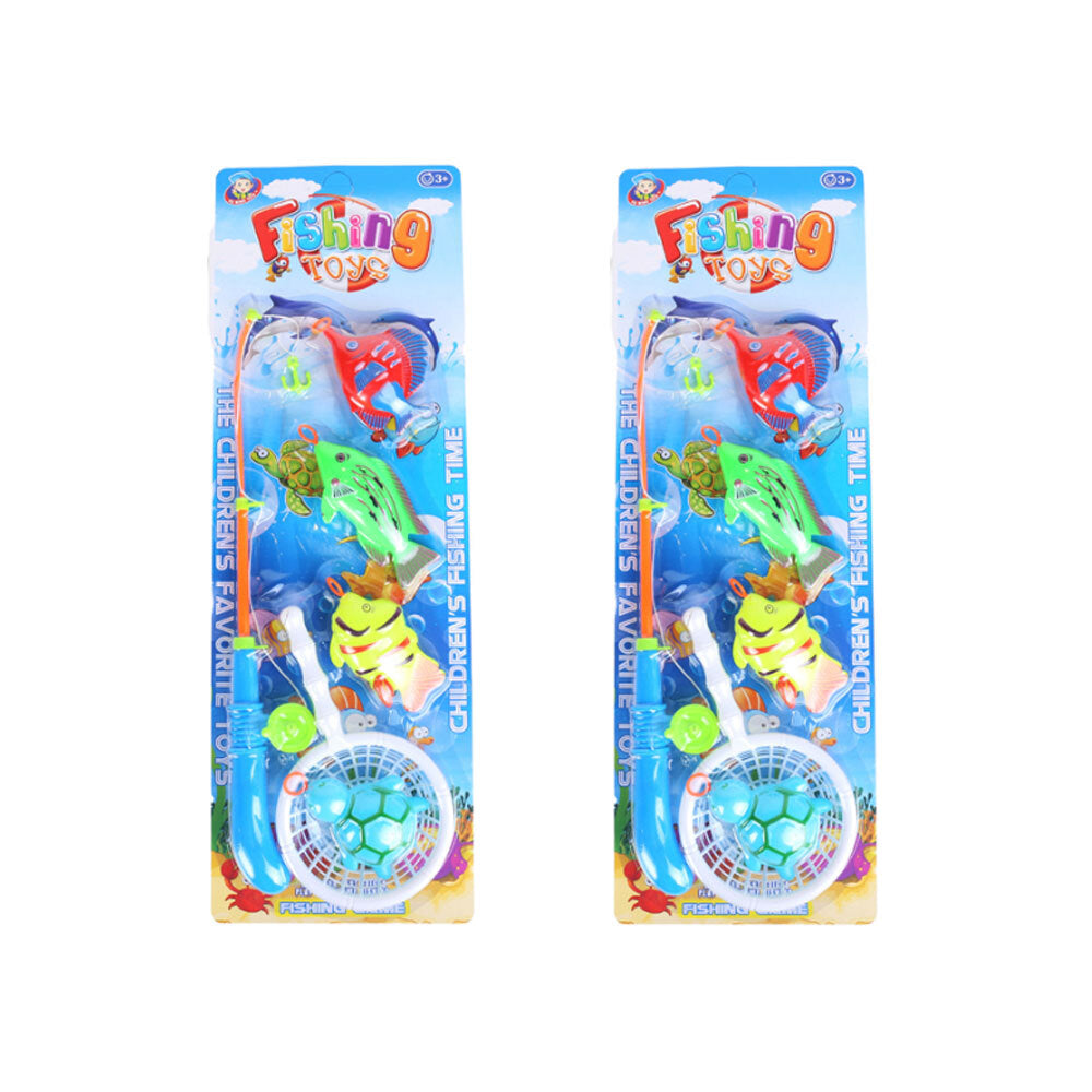 Razoo 10pcRazoo Fishing Game w/ 42cm Rod Indoor/Kids/Children Toy 55x19cm 3+ (2 Pack)
