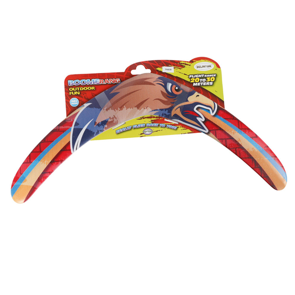 Toylife Full Colours Print 34cm Triangle Boomerang Outdoor Toy Teens/Family 14y+