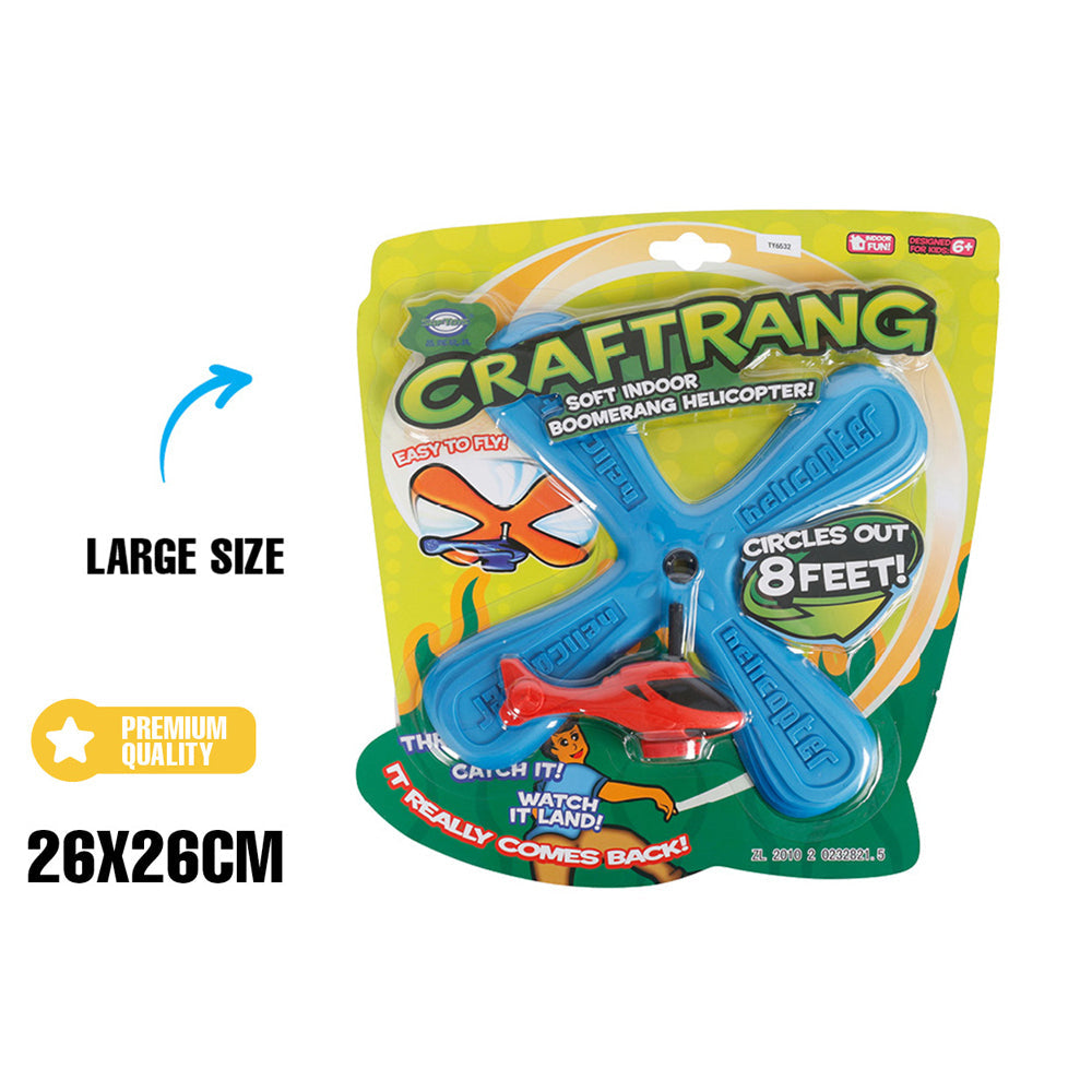 Toylife Craftang 26cm EVA Helicopter Boomerang Toy Outdoor Kids 6y+ Asstd (2 Pack) — image 3