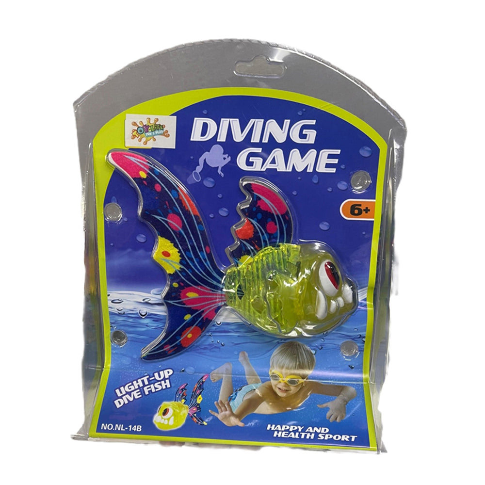 Toylife 26cm Plastic Light Up Sinker Fish Outdoor Pool Fun Toy Diving Game 6y+