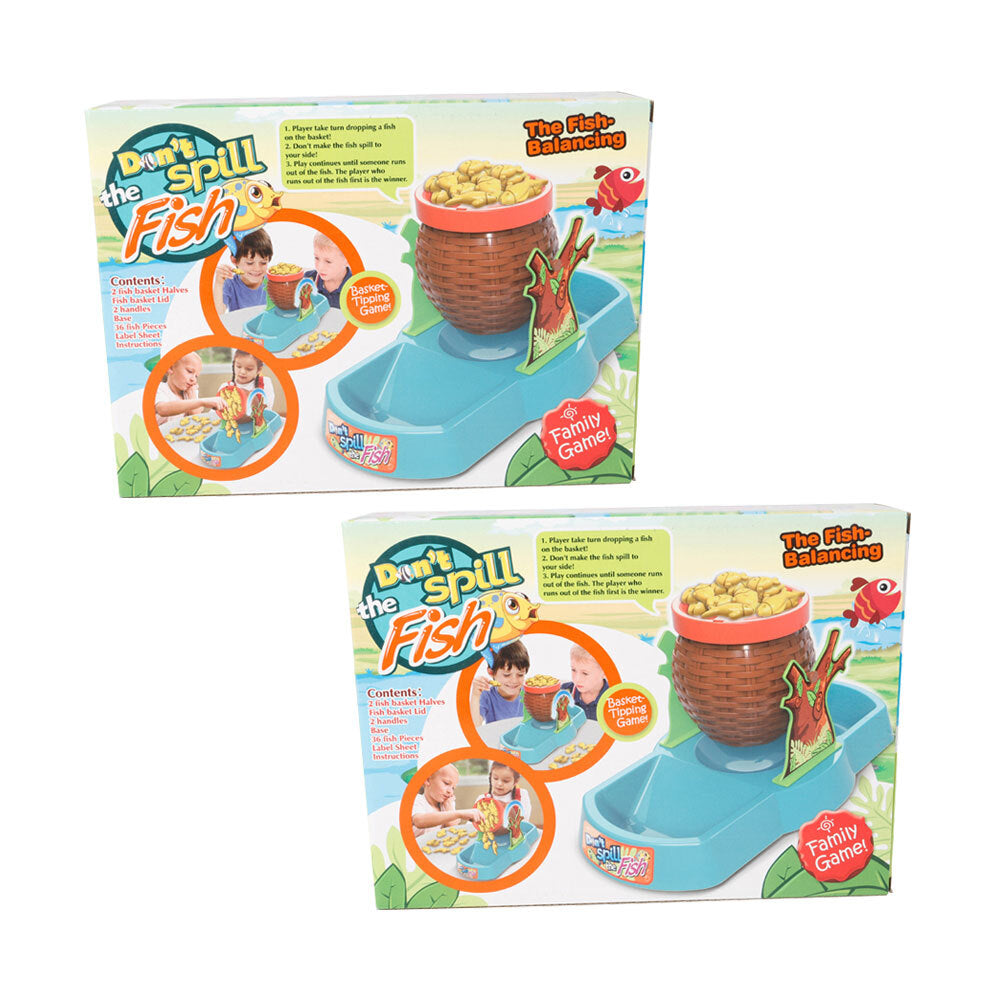 Razoo 42pcRazoo Don’T Spill The Fish Basket Tipping Family Fun Play Game 27x20cm 3+ (2 Pack)