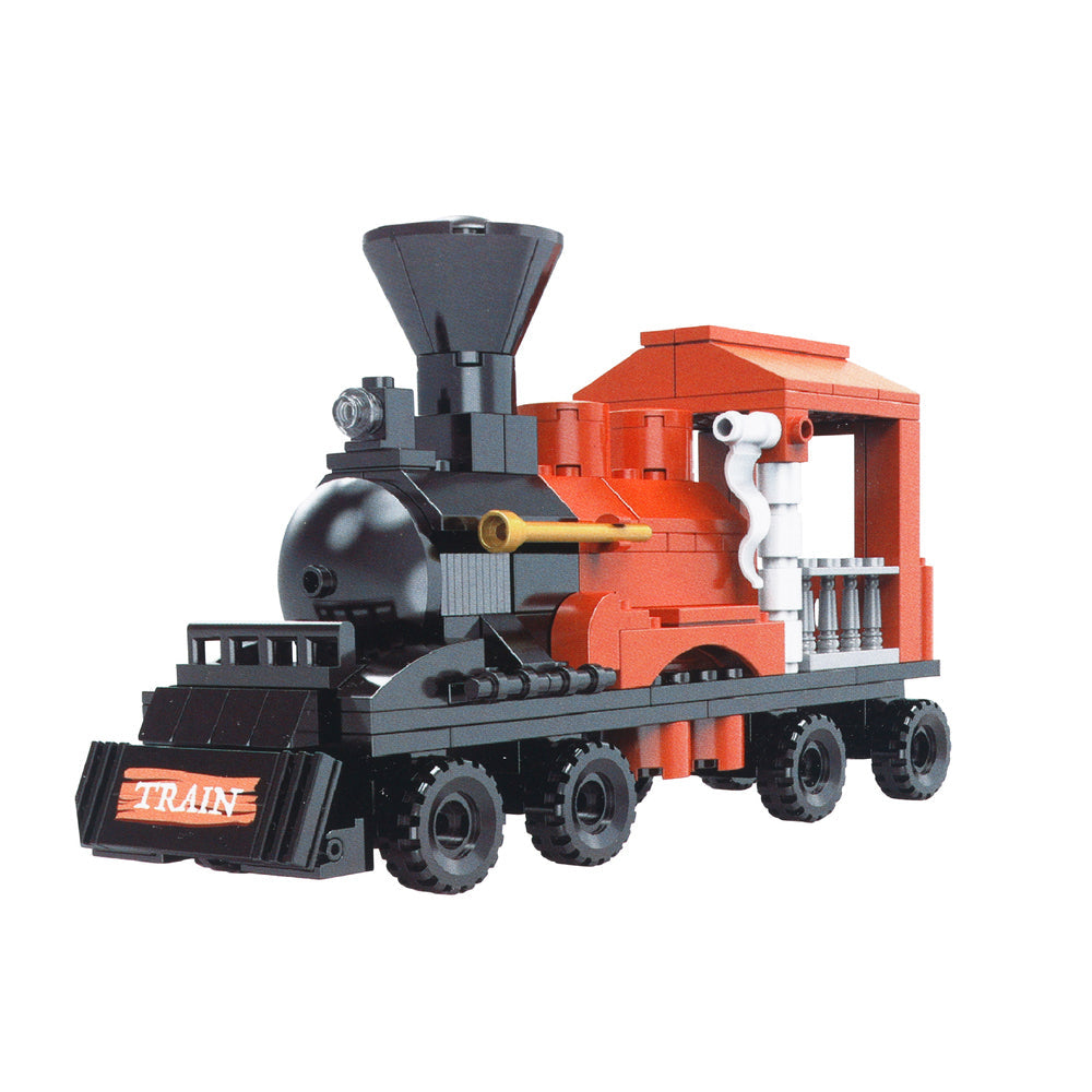 Toylife 27cm Western Horse & Train 3in1 Build Blocks Toy Set Kids 6y+ (212 Pieces)