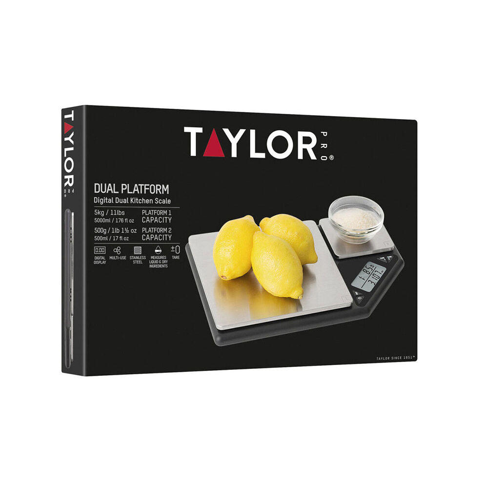 Taylor Pro Plastic Dual Platform Digital Kitchen Scale Tools/Gadget 5Kg/500g — image 2