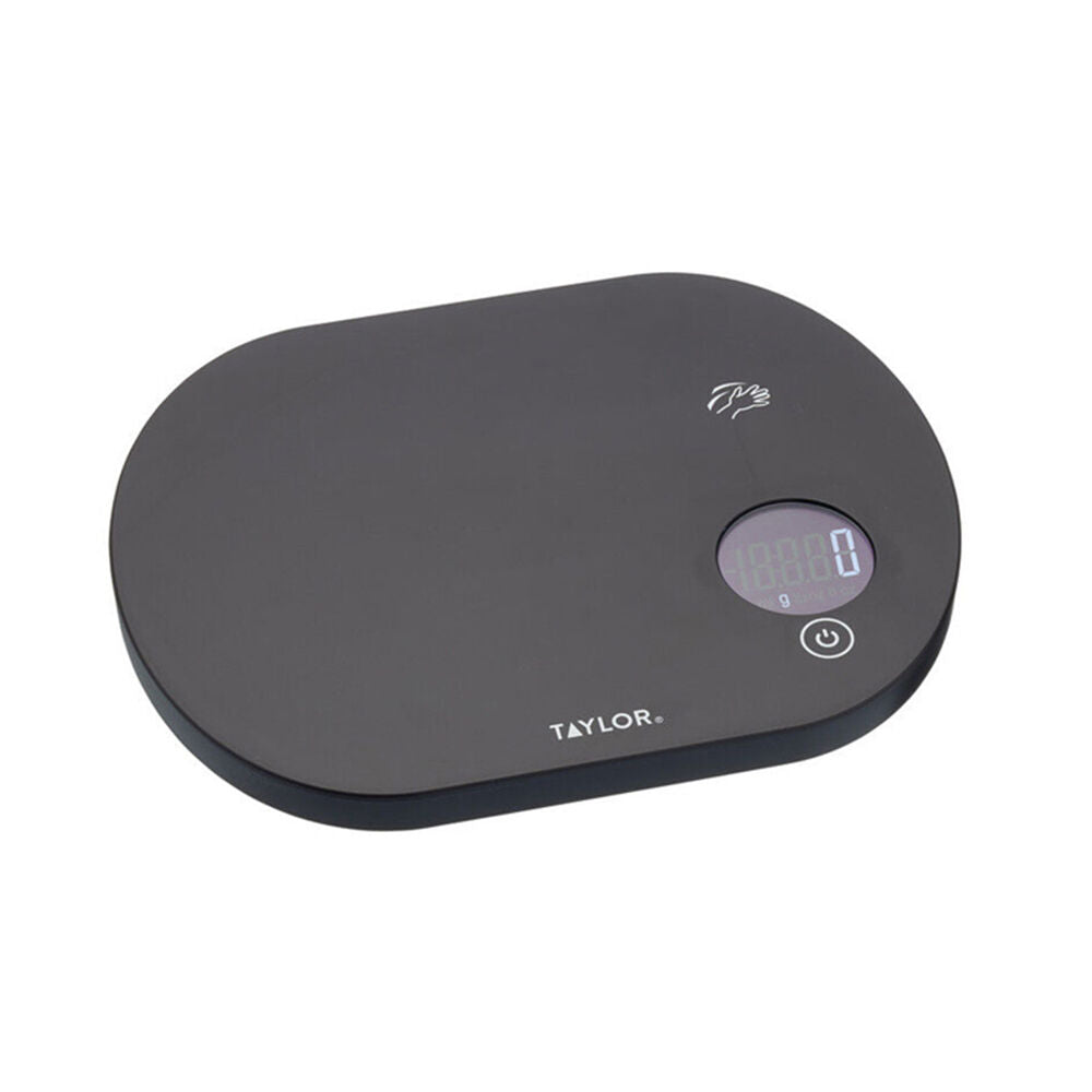Taylor Pro Touchless Tare Digital Dual 5.5kg Kitchen Weighing Scale Black