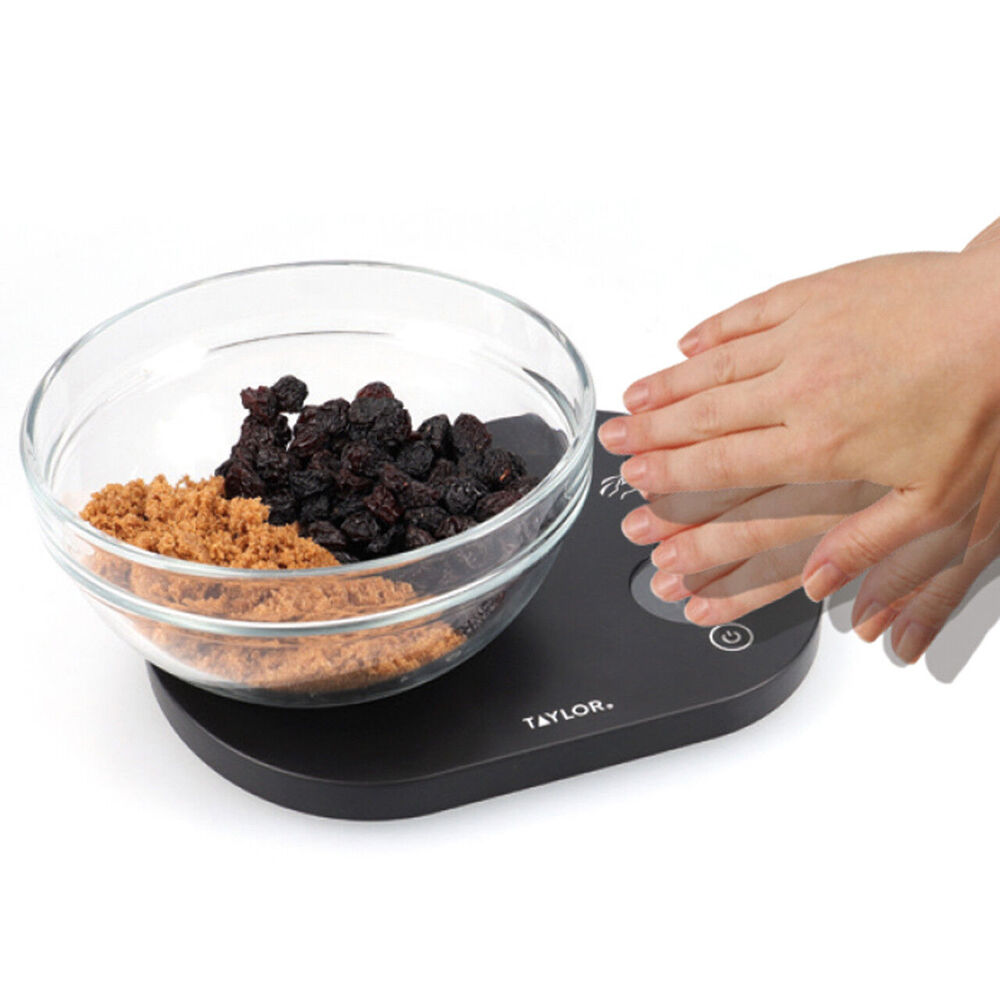 Taylor Pro Touchless Tare Digital Dual 5.5kg Kitchen Weighing Scale Black — image 4