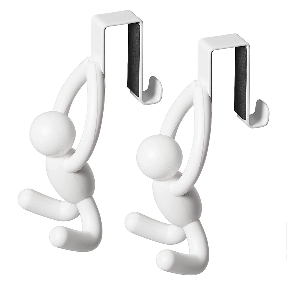 Umbra Buddy Over The Cabinet Door Decorative Hanging Hooks White 6x7.4x13cm (2 Pieces)