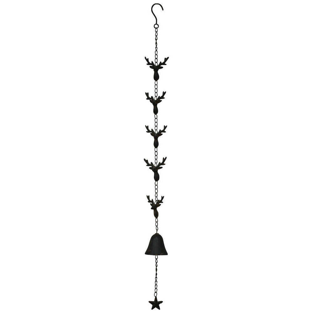 LVD Metal Hanging Bell Deer Decorative Chime Outdoor Home/Garden Decor 98cm