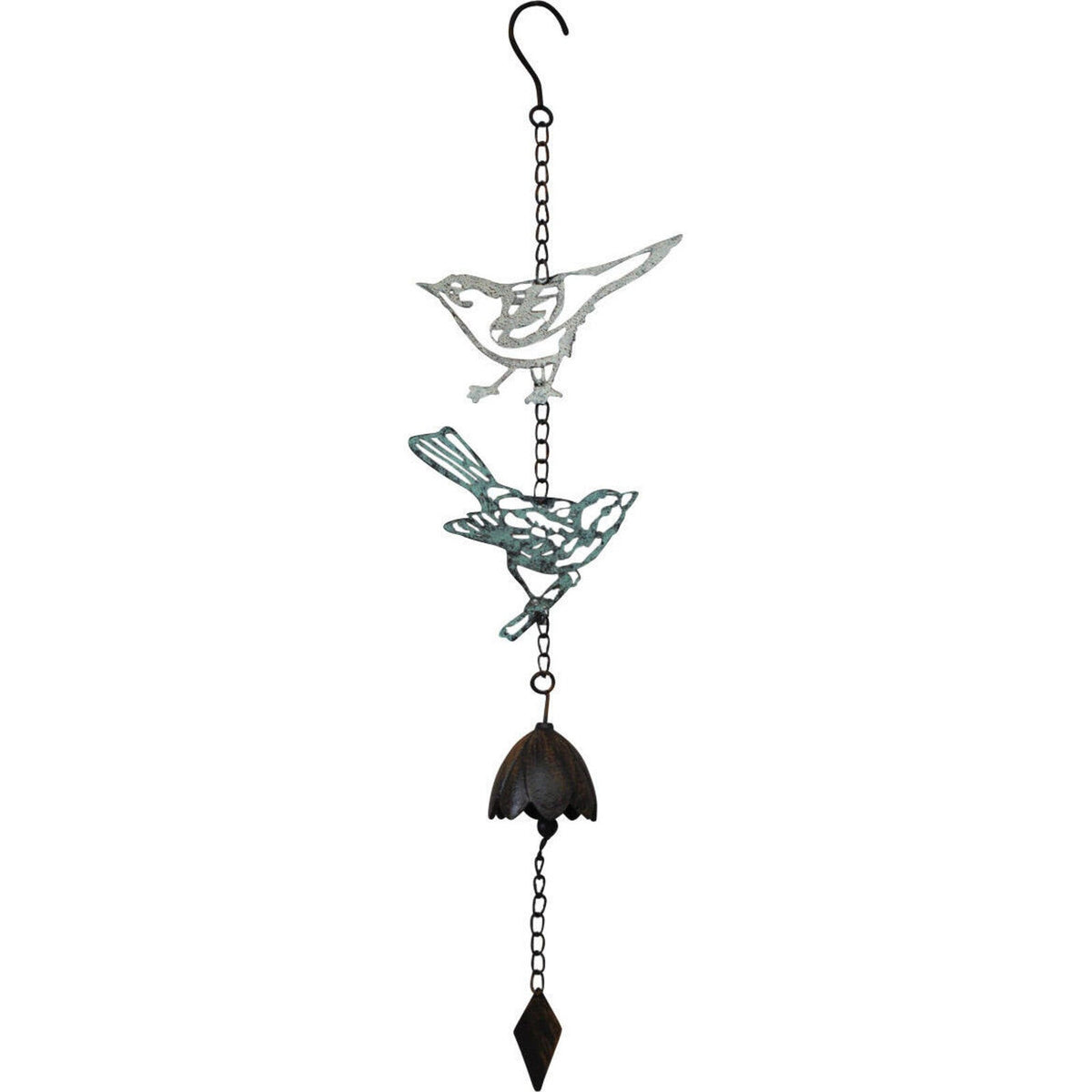 LVD 68cm Metal Hanging Bell Bird Double Wind Chime Home/Porch Decorative Display