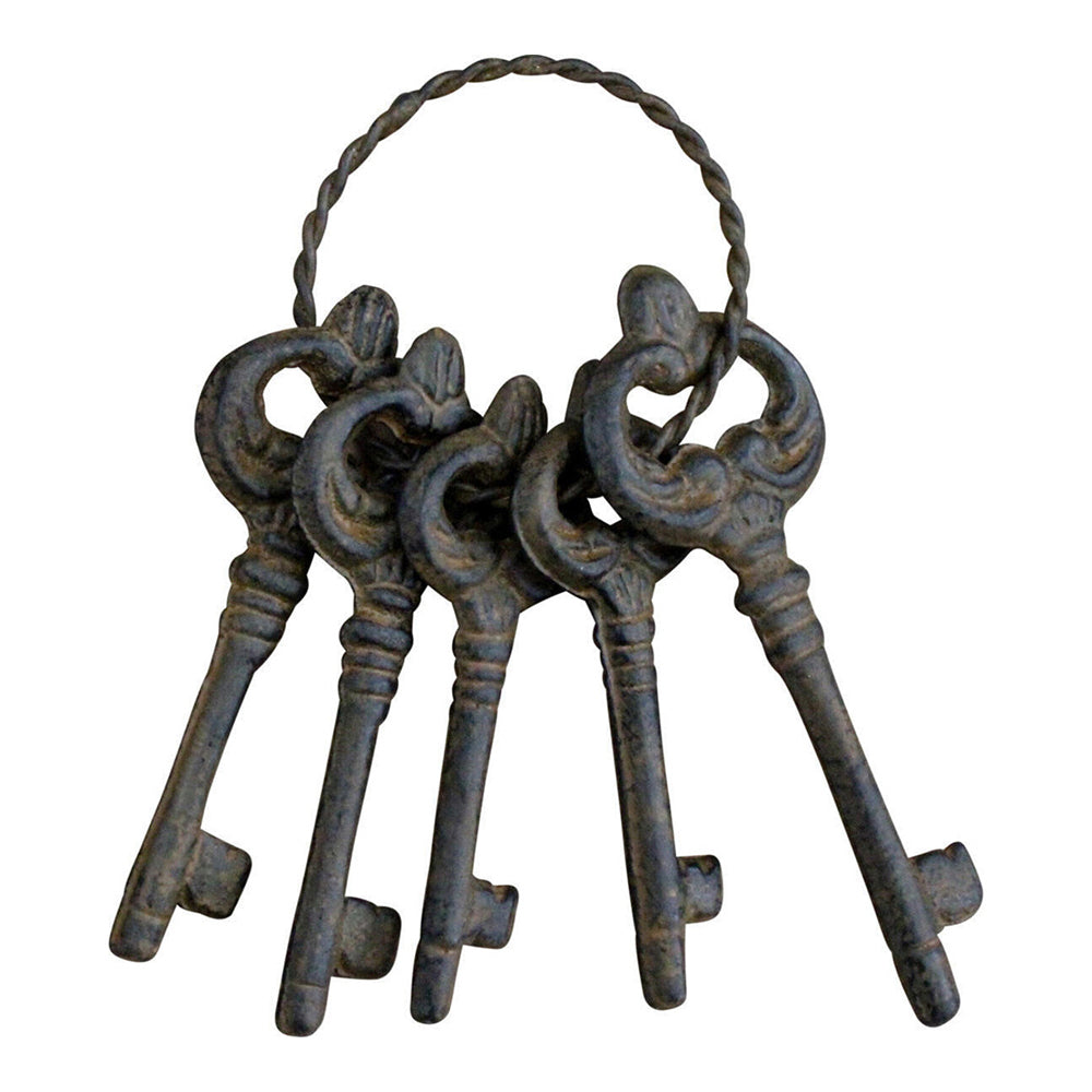 LVD Metal 20cm Rustic Keys Outdoor Garden Ornament - Black (2 Pack) — image 2