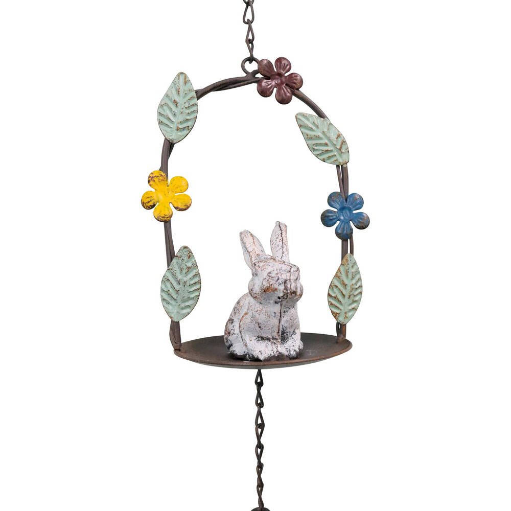LVD Hanging Bell Metal Wind Chime Home/Garden Decor Windbell Ornament Rabbit — image 2