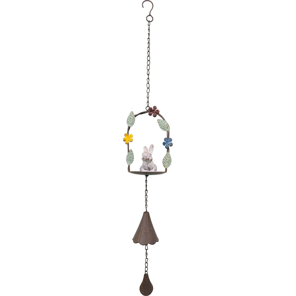 LVD Hanging Bell Metal Wind Chime Home/Garden Decor Windbell Ornament Rabbit