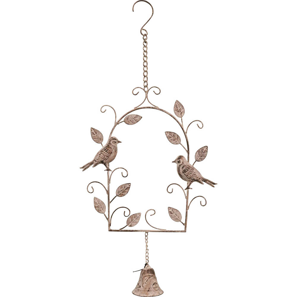 LVD Hanging Bell Metal Wind Chime Home/Garden/Porch Decor Ornament Bird Arch (2 Pack) — image 2