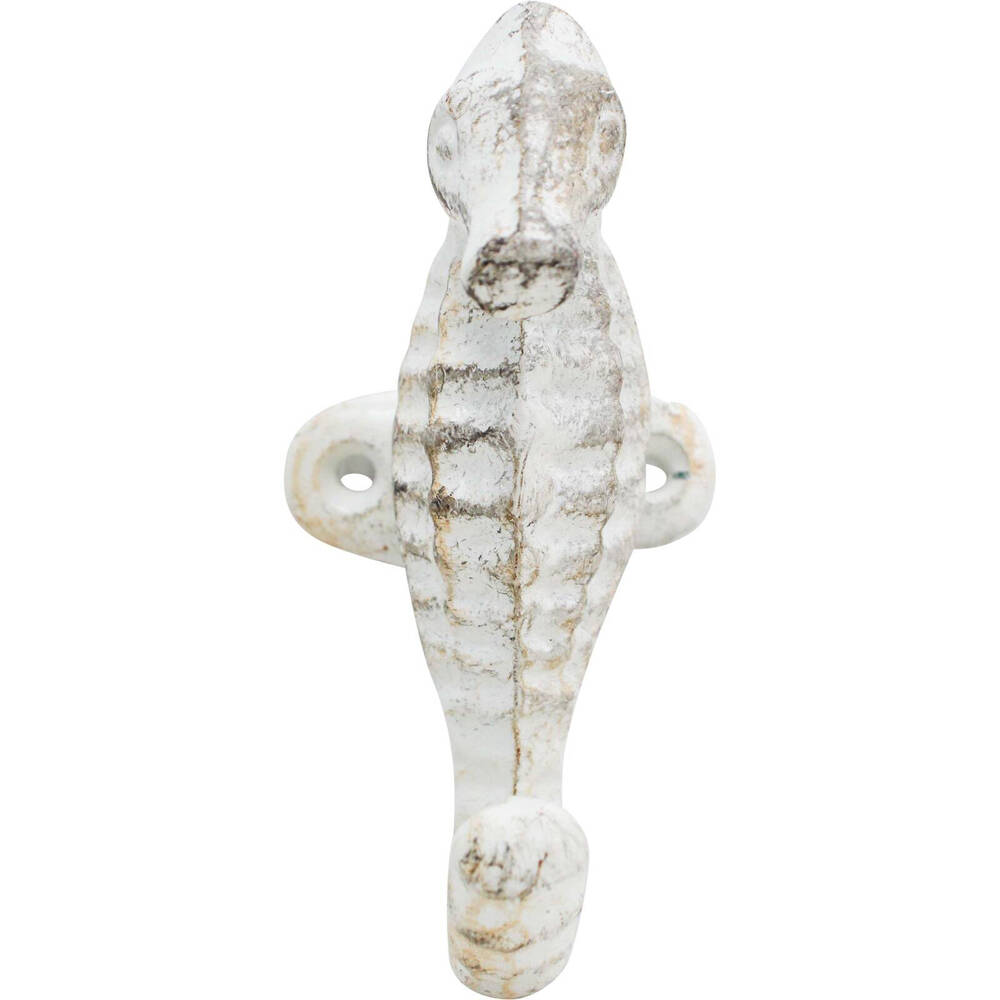 LVD Seahorse Hook/Hanger Wall Mounted Home/Room Decoration 5.5x12.5cm White