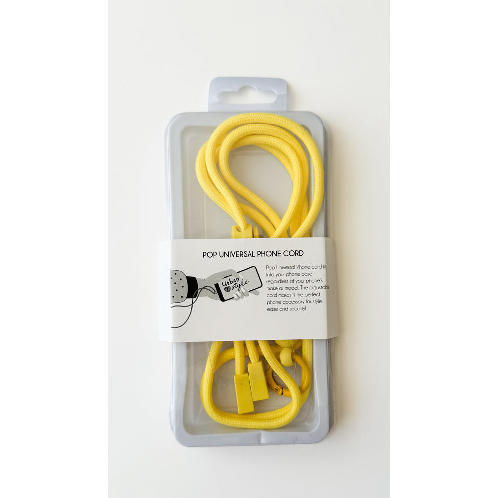 Urban Products Nylon Pop Universal Mobile Phone Cord/Sling Adjustable YLLW — image 2
