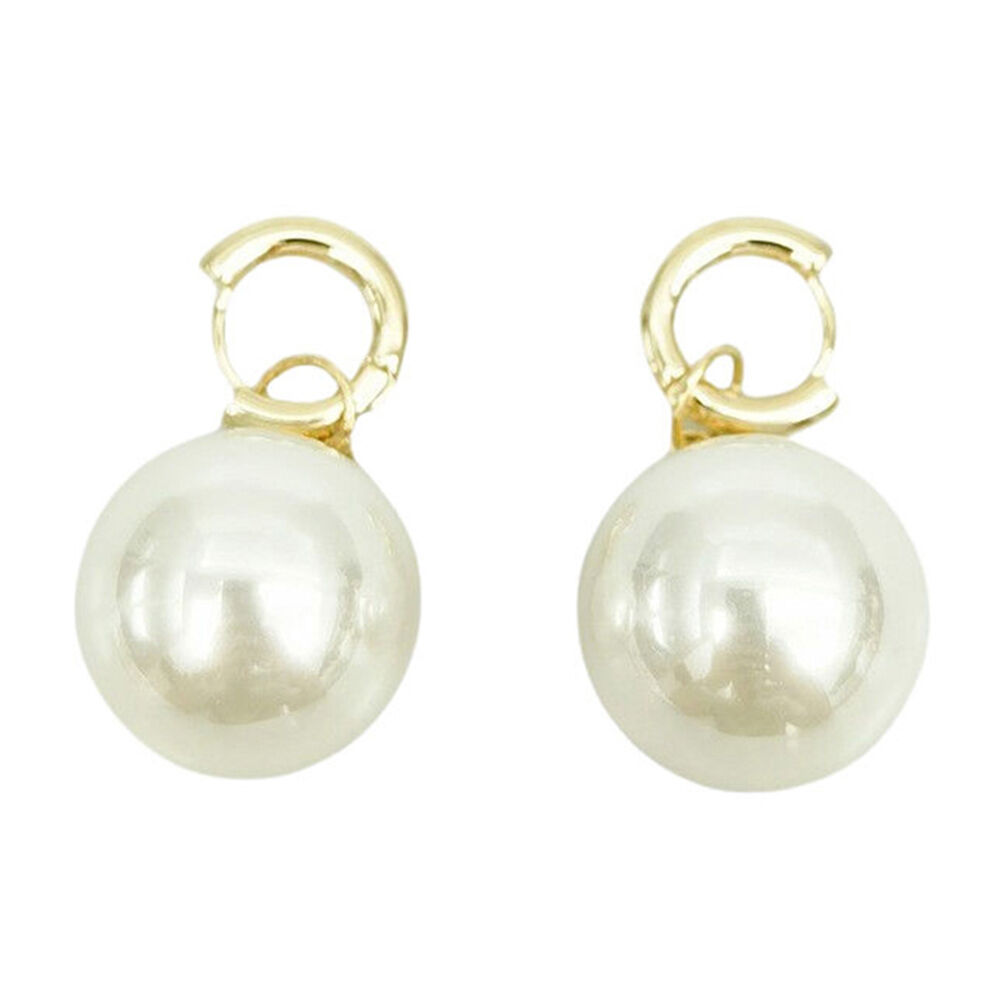 Urban Zanzibar Large Pearl Earrings Pair Women's Jewellery Gold (2 Pieces)