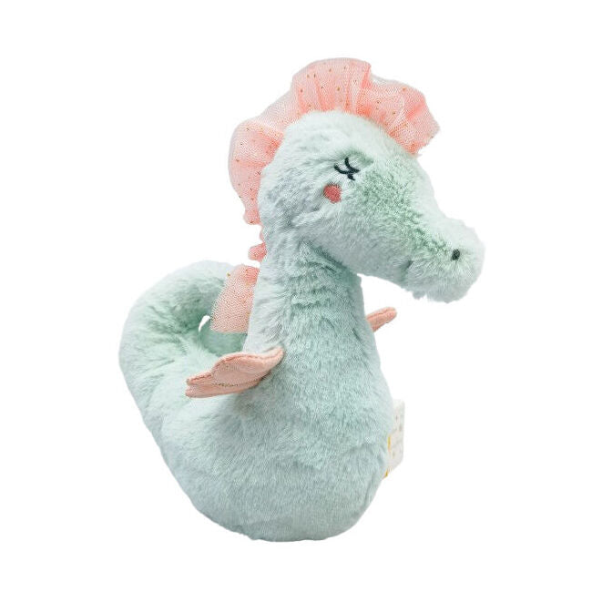 Urban 19cm Blue Seahorse Rattle Stuffed Animal Plush Baby Soft Toy