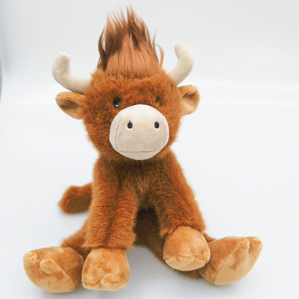 Urban 23cm Brown Highland Cow Stuffed Animal Plush Baby Soft Toy — image 2