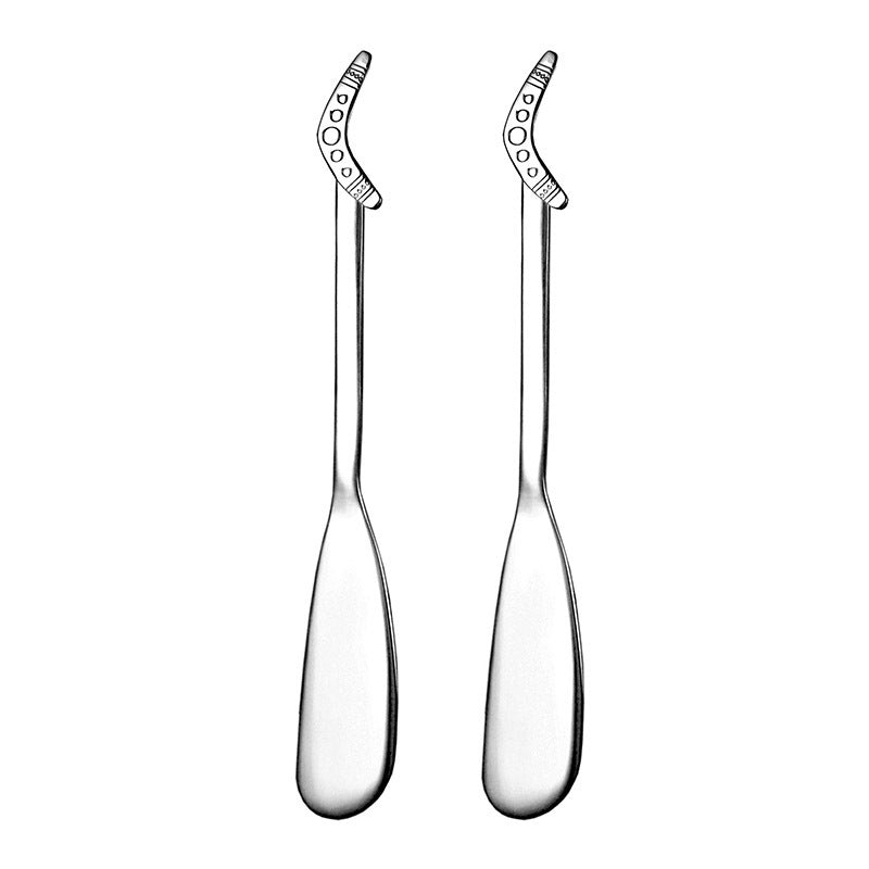 Urban Bush Urban Boomerang Stainless Steel Pate Knives Utensils Cutlery SLV (2 Pieces)