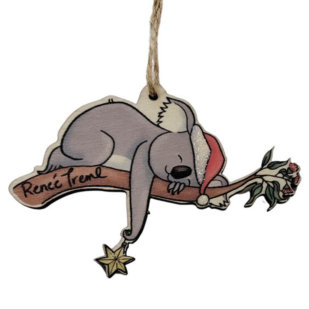 Urban Renee Treml Koalas Hanging Decoration 8cm Grey Assorted (8 Pack) — image 2