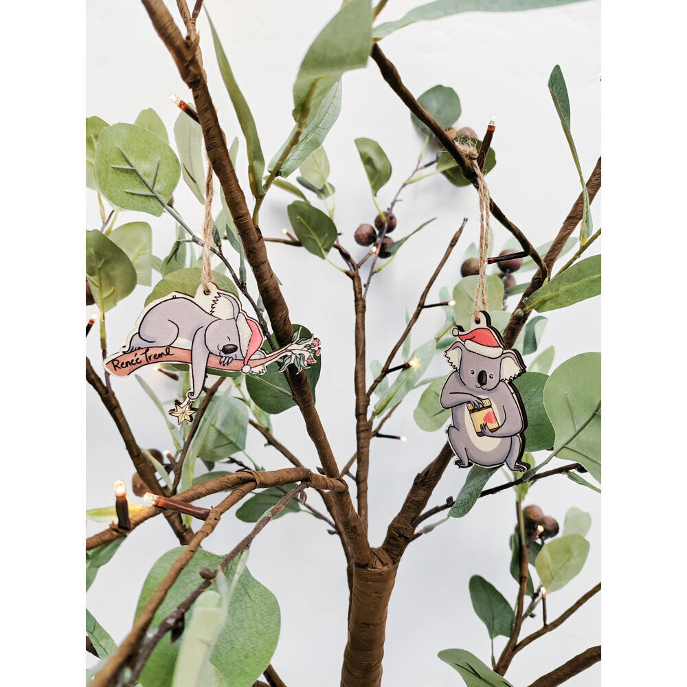 Urban Renee Treml Koalas Hanging Decoration 8cm Grey Assorted (8 Pack) — image 3