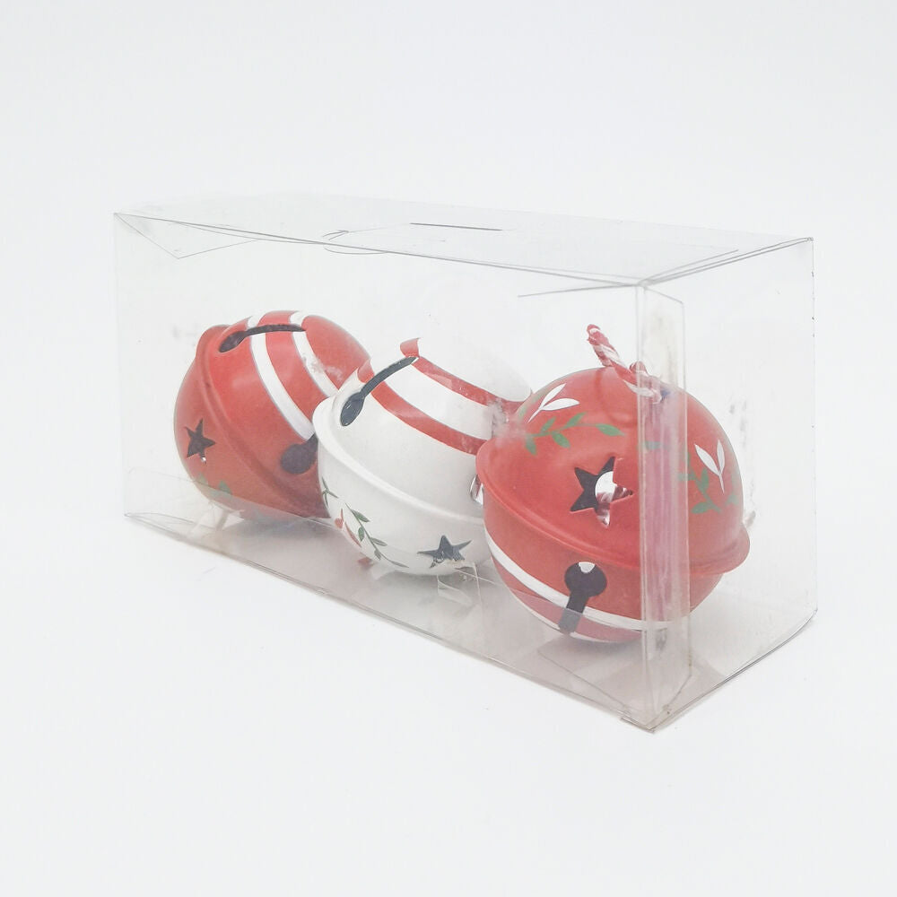Urban Painted Decorative Bells Gift Box Set 17cm Red/Green (3 Pieces) — image 2