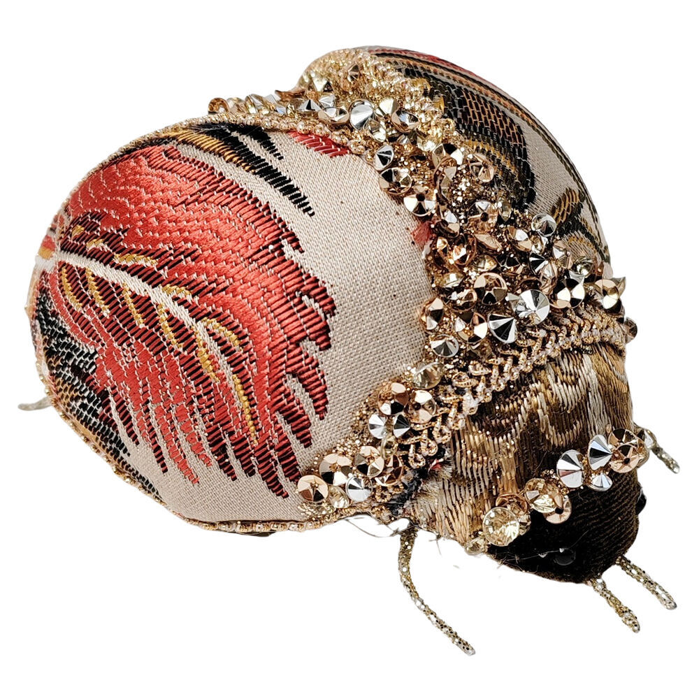 Urban 11cm Multicoloured Woodland Christmas Beetle Decoration