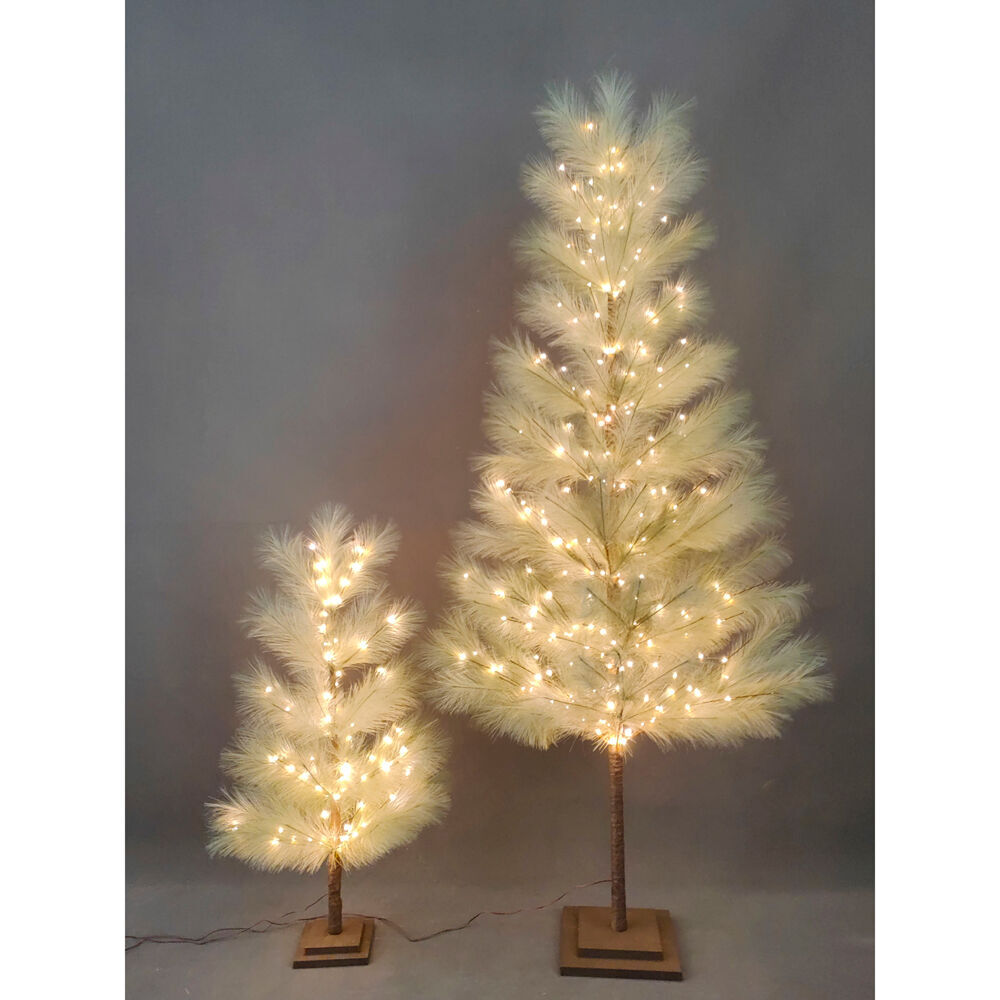 Urban 90cm Green Whisp Wooden Christmas Tree with 82 LED Lights — image 2