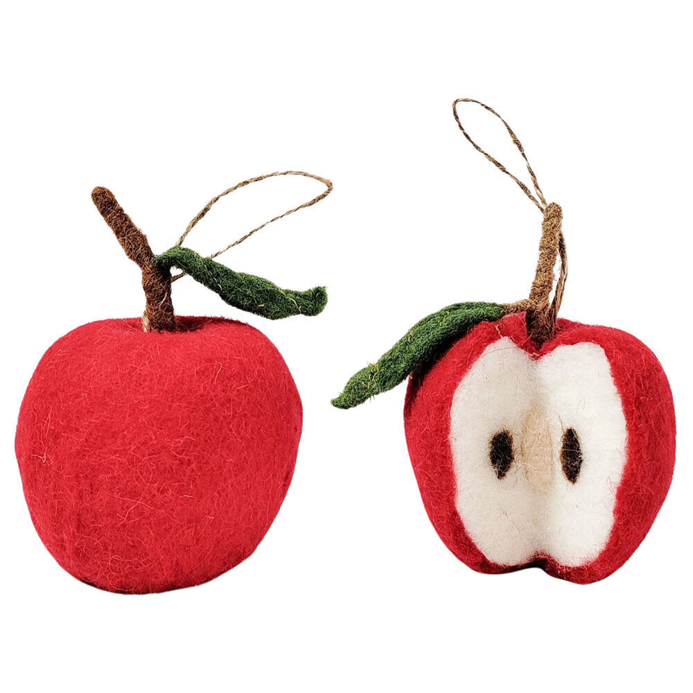 Urban 13cm Red Apple Hanging Christmas Tree Decoration Assorted — image 2