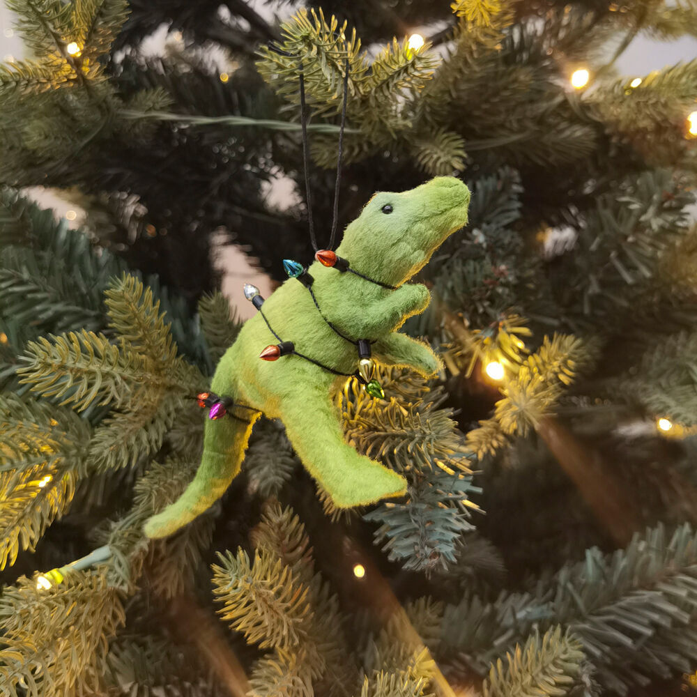Urban 14cm Green Rexy Dinosaur Hanging Christmas Tree Decoration — image 2