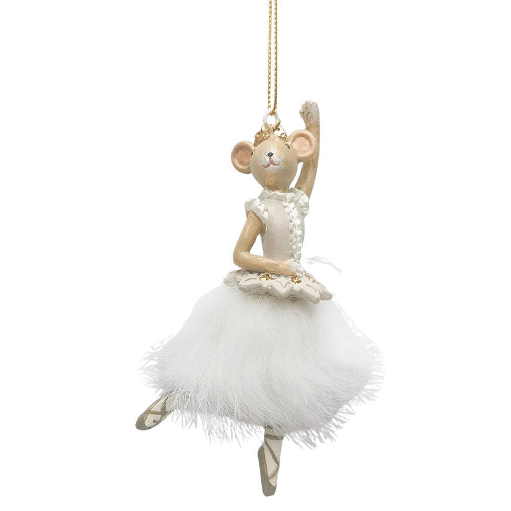 Urban Nutcracker/Ballerina Mice Resin Hanging Decor 11cm Bisque Assorted (4 Pack) — image 2