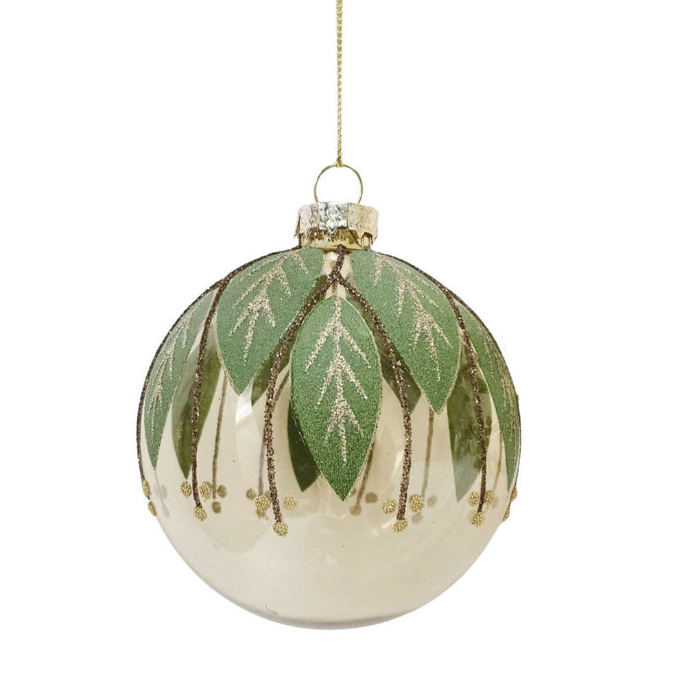 Urban 8cm Gold Australian Botanical Baubles Hanging Decoration Assorted
