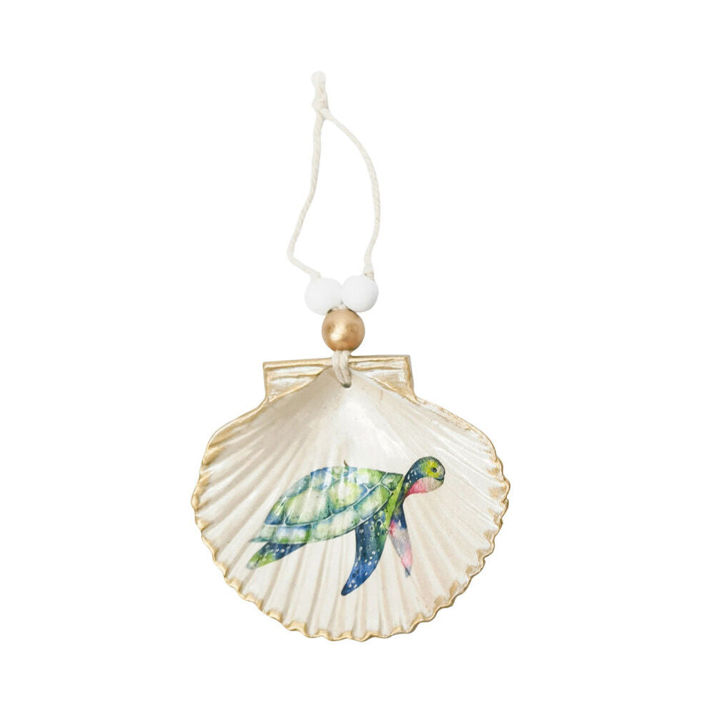 Urban 19cm Blue Whale/Turtle Shell Hanging Christmas Decoration Assorted