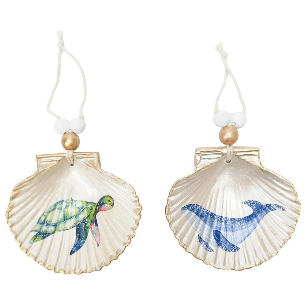 Urban 19cm Blue Whale/Turtle Shell Hanging Christmas Decoration Assorted — image 3