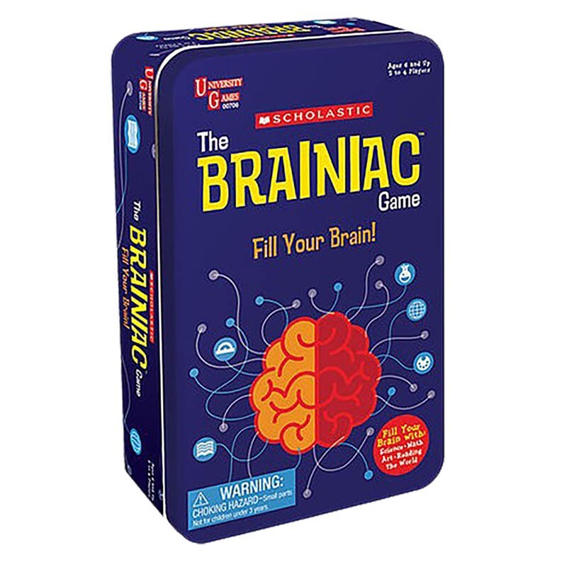 Scholastic Tinned Game The Brainiac Kids/Children Educational Activity Toy 3+