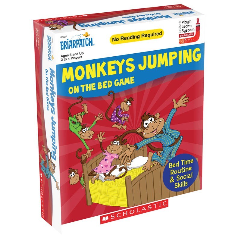 Scholastic Monkeys Jumping on the Bed Card Game Kids/Children Activity Toy 3+