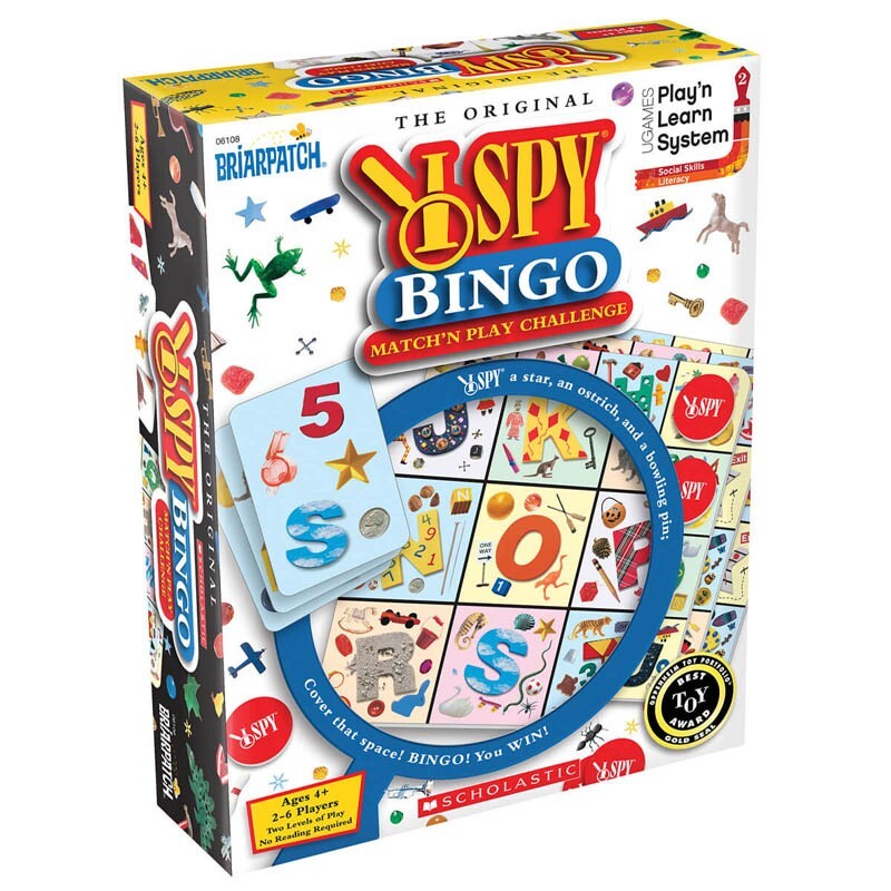 I SPY Scholastic I Spy Bingo Match Game Kids/Children Educational Activity Fun Toy 4+