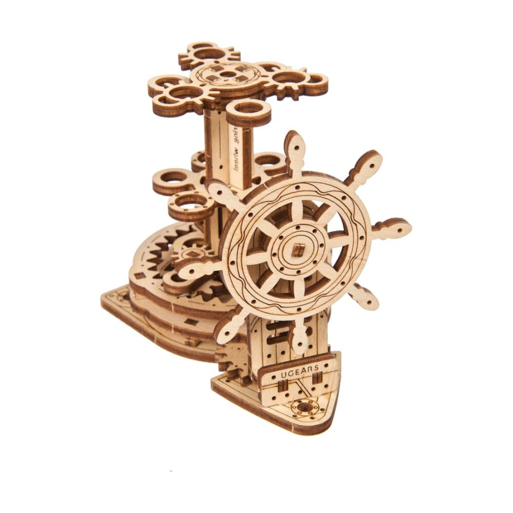 Ugears 51pc 8y+ Wheel Organiser 2.0 Wooden 3D Puzzle Desk Pen/Pencil Holder