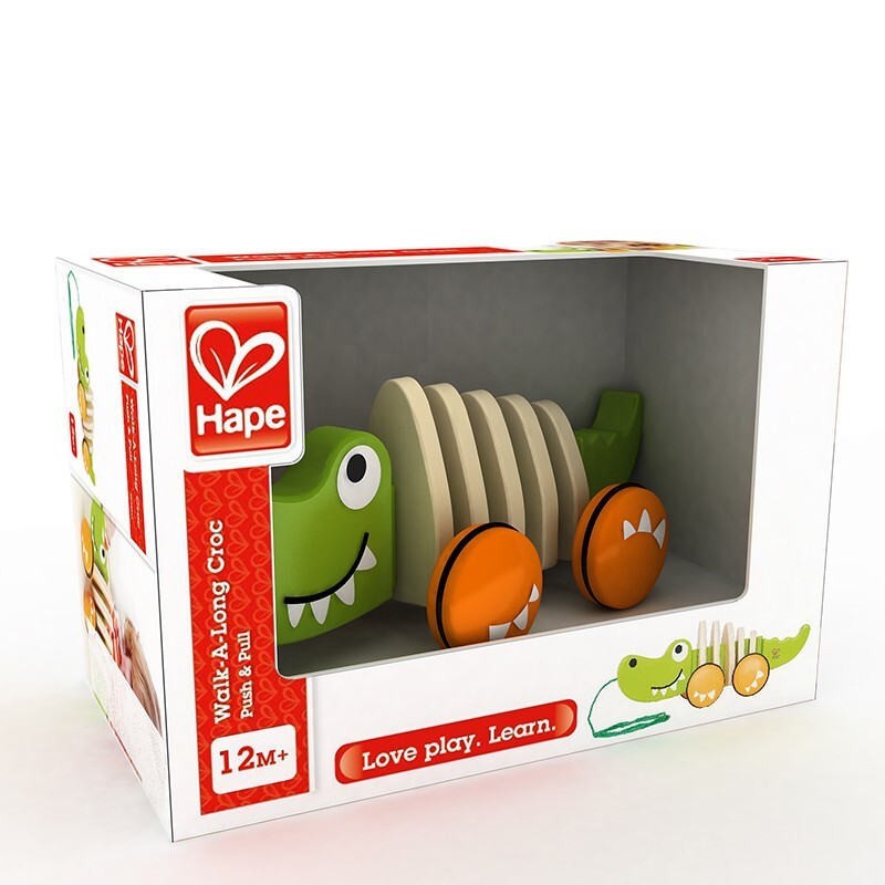 Hape Walk a Long Crocodile Activity Kids/Toddler Fun Learning Play Toy 12m+ — image 2