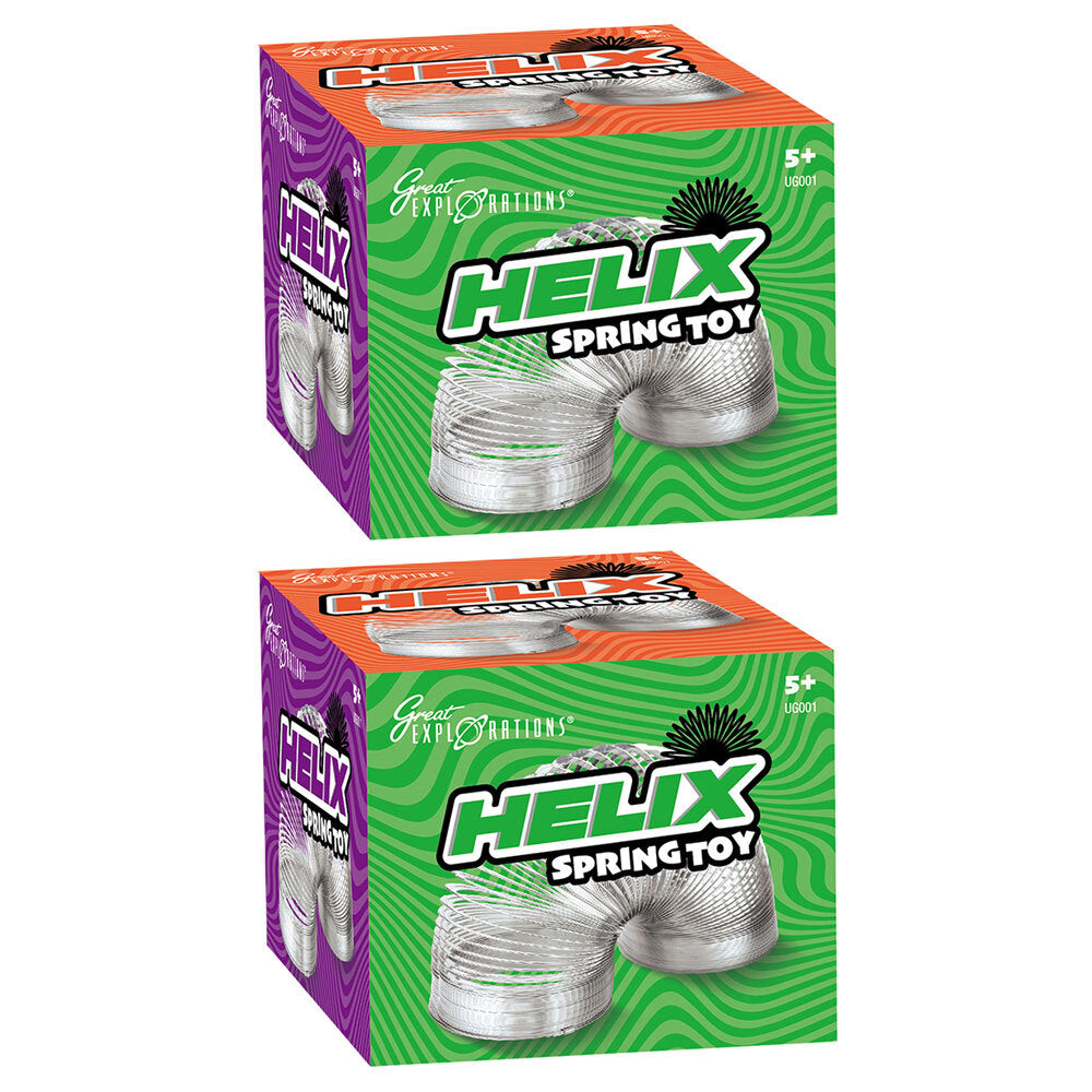 Great Explorations Helix Spring Stretch it Interactive Kids Fun Play Toy 5+ (2 Pack)