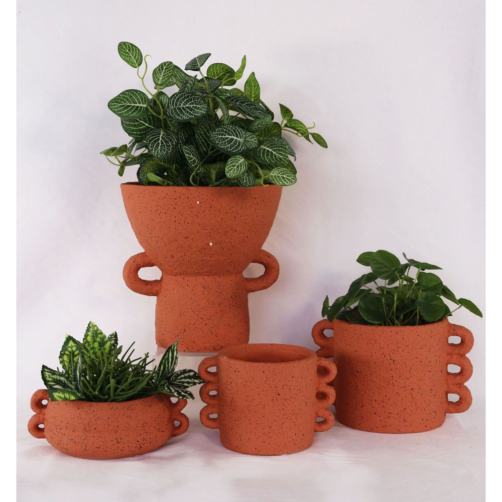 Urban Dayze Concrete 20cm Planter Pot Small - Sienna (4 Pack) — image 4